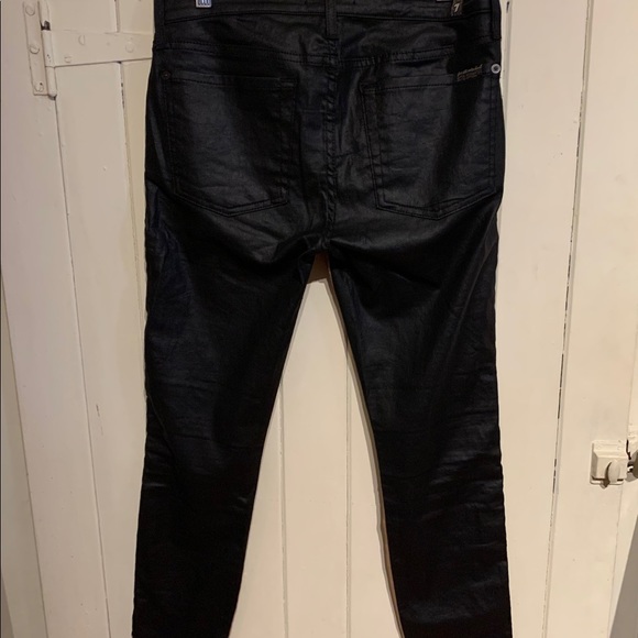 7 for All Mankind Waxed Double Sided Jeans size 28 - Picture 4 of 4